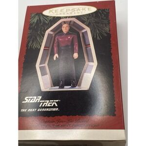 Star Trek The Next Generation  Dr. Pickard Christmas Ornament In The Box-Mint Co